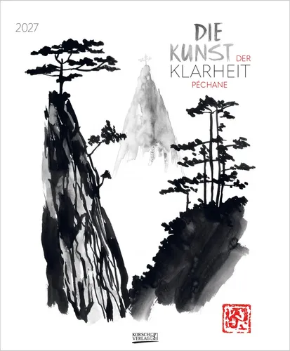 Korsch Verlag | Die Kunst der Klarheit 2027 | Kunstkalender mit Spiralbindung - Großer Kunstkalender mit beeindruckenden Bildern des Künstlers Péchane. Ideal für Kunstliebhaber und zur Verschönerung jedes Raumes. Format: Spiralbindung, 14 Seiten, erschienen 2026.