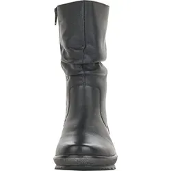 Remonte Damen R8471 Schlupfstiefel, Schwarz - Bequeme Wanderschuhe für jeden Tag - Wanderschuhe mit flexibler Laufsohle und weichem Gehcomfort aus echtem Leder für optimalen Tragekomfort.
