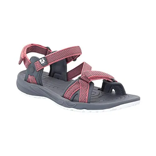 Jack Wolfskin Lakewood Ride Sandal W – Damen Trekking- & Wandersandalen, 35.5 EU - Leichte und sportliche Outdoorsandale für Wandertouren und den Alltag. Pflegeleichte Materialien und griffige Sohle sorgen für optimalen Komfort.