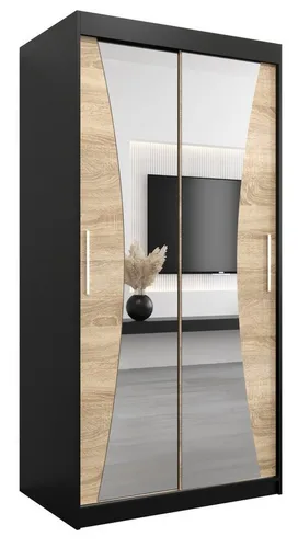 ABIKS MÖBEL Schwebetürenschrank MONACO Schlafzimmerschrank in schwarz von ABIKS MÖBEL