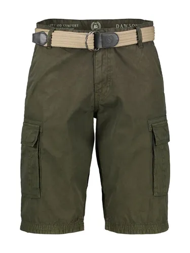 LERROS Cargobermuda Shorts - Vielseitige Shorts in robuster Baumwoll-Twillqualität, ideal für den Alltag. Mit praktischen Cargo-Beintaschen und kostenlosem Textil-Gürtel für optimalen Komfort und Stil.