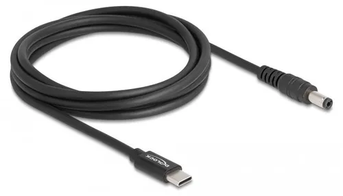 DELOCK Notebook Ladekabel USB Type-C St. zu 5,5 x 2,1 mm st.