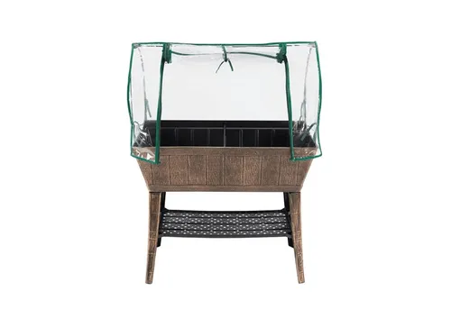 HTI-Living Hochbeet Nessa mit Frühbeetabdeckung