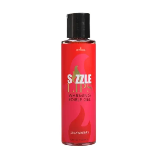Sensuva Sizzle Lips Warming Edible Gel jadalny żel stymulujący Stra 855559007303