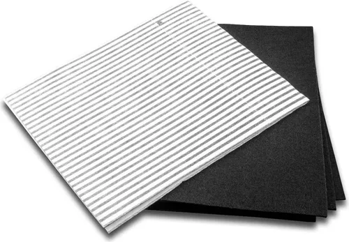 vhbw 2x Filter kompatibel mit Gorenje 60cm Dunstabzugshauben - 1x Aktivkohlefilter, 1x Fettfilter Schwarz Weiß
