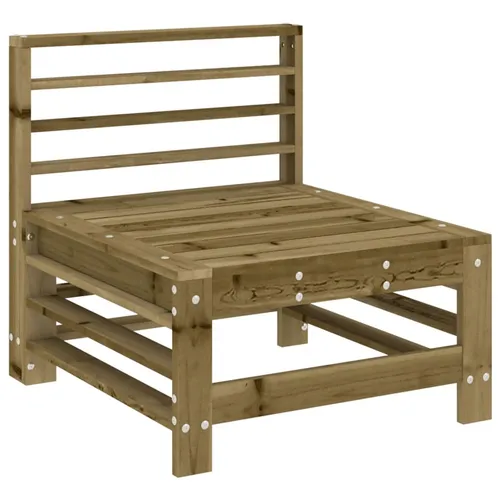 vidaXL Garten-Mittelsofa aus Kiefernholz - Modulares Gartenmöbelstück aus imprägniertem Kiefernholz, bietet rustikale Optik und hohen Sitzkomfort für entspannte Stunden im Freien.