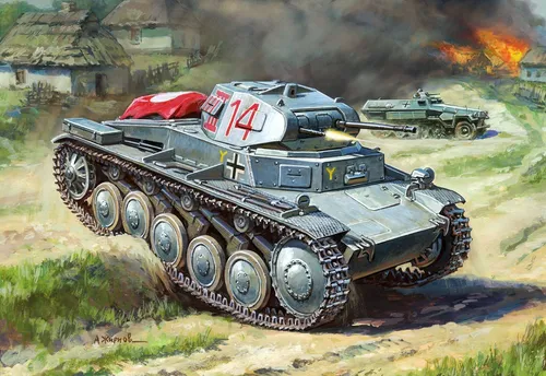 Zvzeda 6102 1/100 Panzer II