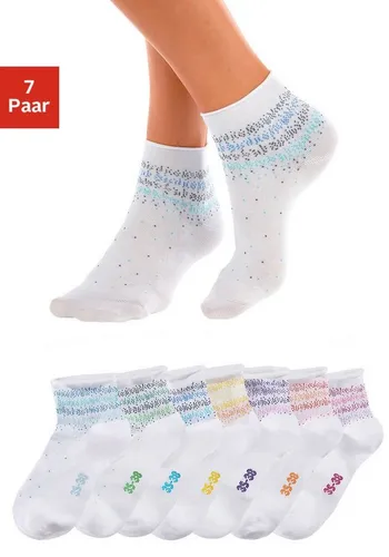 H.I.S Kurzsocken (Packung, 7-Paar) mit Pünktchen Muster von HIS