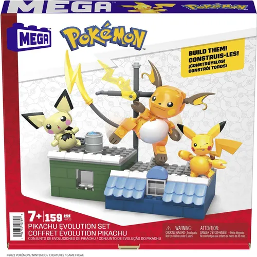 Mega Bloks Mega Evolution Set - Konstruktionsspielzeug Komplette Sets & Packs, kreatives Bauen mit vielseitigen Mega Bloks für endlosen Spielspaß.