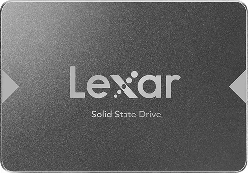 Lexar NS100 SSD 512GB - Schneller Speicher für Ihre Daten - Festplatten mit 512 GB Kapazität, SATA 6Gb/s Schnittstelle und bis zu 550 MB/s sequenziellen Leseleistungen, ideal für schnellere Systemstarts und Anwendungen.