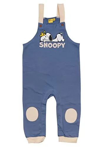 United Labels The Peanuts Snoopy Latzhose für Mädchen - Hose mit Hosenträger Overall Lila (62-68)