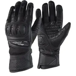 Modeka Air Ride II Motorradhandschuhe 2XL - Schwarz - Motorradhandschuhe mit Smartphone- und Navi-Bedienung, Stretch-Einsätzen für optimale Passform und beweglicher Knöchelschale - ideal für den modernen Biker.