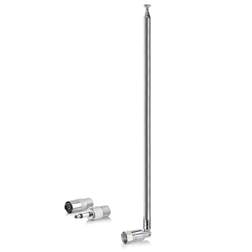 Bingfu DAB UKW Radio Antenne für stereoanlage Universelle Teleskopantenne für Tragbaren Radio-Tuner, Stereo-Empfänger, AV-Empfänger, Stereo-Verstärker, HiFi-Receiver