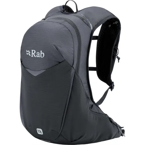 Rab Nitron 18 Rucksack anthracite (ANT) S - Wanderrucksack mit 18 Litern Volumen, ideal für Speed Hiking. Robustes 100D ROBIC-Nylon-Ripstop-Material und eng anliegendes Tragesystem für optimalen Komfort und Stabilität.