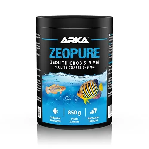 MICROBE-LIFT Zeopure - 1000 g / 5-9 mm - Zeolith Granulat für klares Aquariumwasser, bindet Ammonium, Nitrat & Phosphat, inkl. Filterbeutel, für Süß- und Meerwasser.