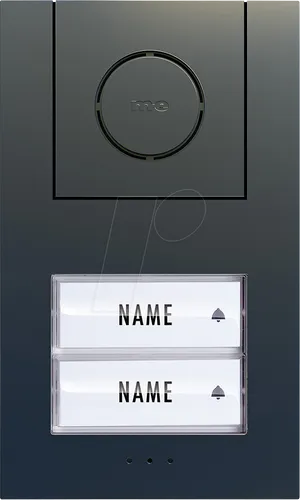 ME AD ALU 420 A - Audio Außenstation für 2-Familienhaus - Türsprechanlage mit robustem Aluminium-Gehäuse und automatischer LED-Beleuchtung für optimale Sichtbarkeit bei Dunkelheit. Ideal für bis zu 4 Außen- und Innenstationen.