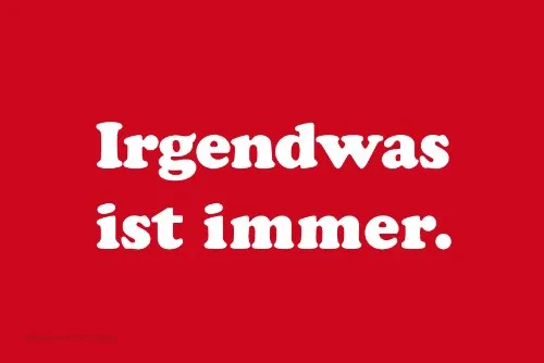 Rannenberg und Friends Laptoptuch 'Irgendwas ist immer' - Rot - Mikrofaser - Laptop-Reinigungstuch