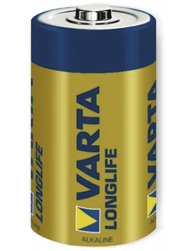Varta Longlife Alkaline Batterie C Baby 1er Pack - 1,5 V Nennspannung, hohe Kapazität von 7600 mAh für langlebige Energieversorgung