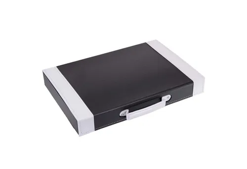 GRÄWE Besteckkoffer leer unbestückt Kunstleder-Koffer mit Besteck-Einlagen