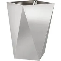 vidaXL Pflanzkübel Silber 50 x 50 x 75 cm aus Edelstahl - Moderner Pflanzkübel aus robustem Edelstahl, ideal für Garten und Terrasse. Langlebig und pflegeleicht, bietet er Platz für dekorative Pflanzen und wertet dein Außendesign stilvoll auf.