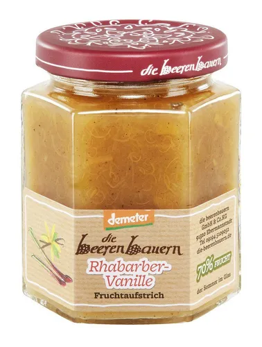 Fruchtaufstrich - Rhabarber-Vanille 200g | BEERENBAUERN