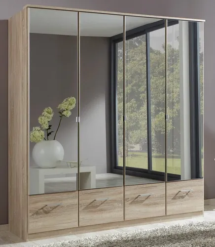 Wimex Kleiderschrank Imago mit Spiegeltüren - Kleiderschränke mit dekorativen Spiegeltüren, stilvolles Design und viel Stauraum für deine Kleidung - ideal für jedes Schlafzimmer.
