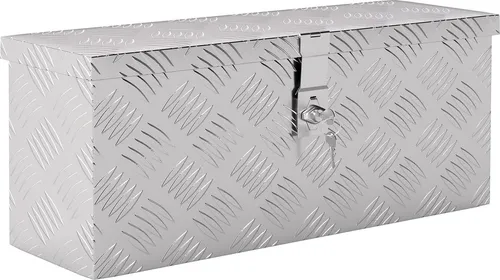 Aluminium-Werkzeugkasten mit Schloss, leicht und robust, 50 x 15,5 x 20,5 cm