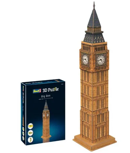 Revell 00201 Big Ben 3d-Puzzle Uhrenturm von Westminster Palace 44 Teile Neu+OVP