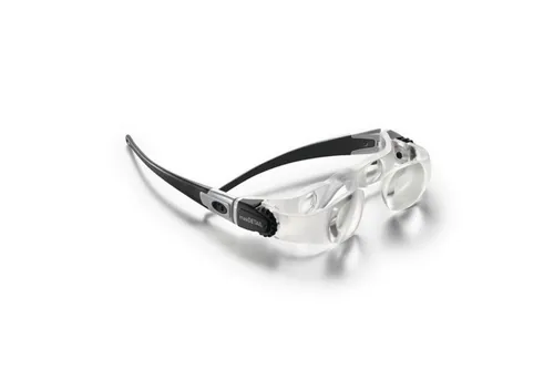 Eschenbach Lupe maxDETAIL mit LED-Beleuchtung - Praktische Lupenbrille mit 2-facher Vergrößerung und individuell einstellbarem Dioptrienausgleich. Ideal für präzise Arbeiten dank leistungsstarker LED-Beleuchtung, die punktgenau ausleuchtet und blendfreies Licht bietet.