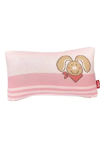Sigikid Strickkissen DubbiDuu 39596 - Kissen im süßen Dubbi Duu Design, ca. 35 x 20 cm groß und perfekt zum Kuscheln und Spielen für Kinder.