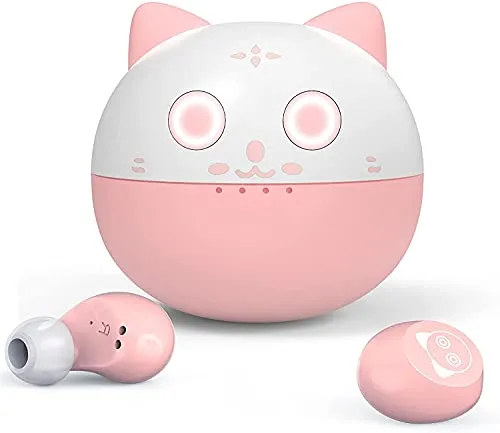 AMAFACE In Ear Kopfhörer Bluetooth Rosa - Kopfhörer mit 36 Stunden Spielzeit, Touch-Steuerung und 3D-Surround-Stereo für ein beeindruckendes Hörerlebnis, ideal für Frauen und Mädchen.