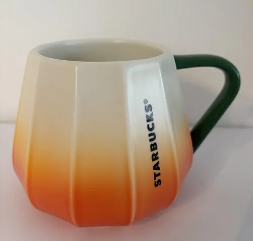 Starbucks Mug Tasse Ribbed Pumpkin Ombre 13oz in orange von STARBUCKS