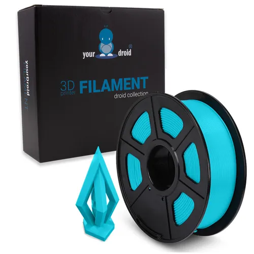 yourDroid PETG Filament Cyan 1.75mm 1kg