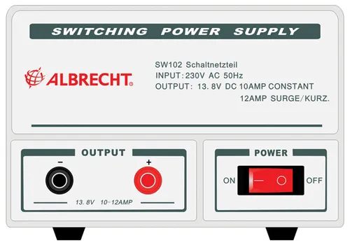 Albrecht / Alan Schaltnetzteil SW 102, 10-12 A, 13,8 V für Funkgeräte X
