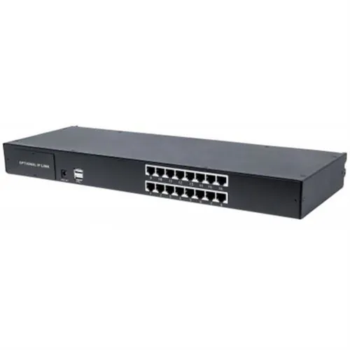 Intellinet 507899 Netzwerk Switch - Modularer KVM-Switch für eine effiziente Steuerung mehrerer Server, ideal in Kombination mit Intellinet Rackmount LCD-Konsolen.