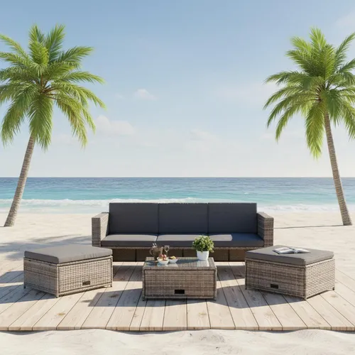 Mucola Gartenlounge-Set 4-tlg. Premium-Lounge