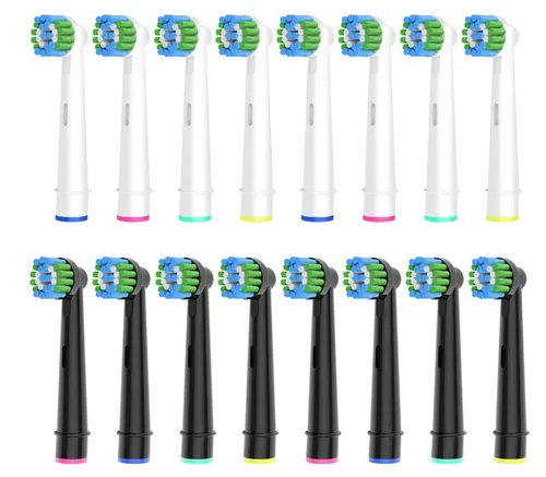 Stück Precision Aufsteckbürsten Kompatibel mit Oral B Elektrische Zahnbürsten 16