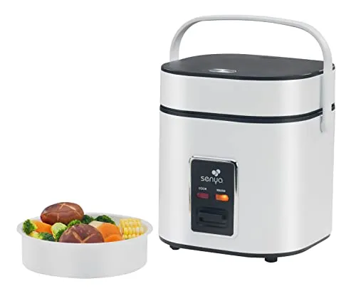 SENYA Reiskocher – 2 l Rice Perfect, Dampfgaren, Warmhalten, automatische Abschaltung, 400 W SYCK-RC004, weiß