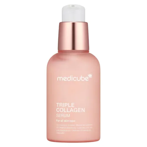 Medicube Triple Collagen Serum - Festigendes Serum mit Kollagen 55 ml - Gesichtsserum mit hochwirksamen Inhaltsstoffen für intensive Hautpflege. Reduziert Falten, spendet Feuchtigkeit und festigt die Konturen für ein jugendliches Aussehen.