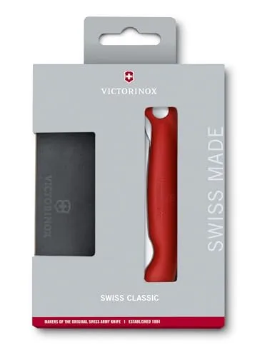 Victorinox Swiss Classic 2-teiliges Set - Bestecksets mit extra scharfem Tafelmesser und umweltfreundlichem Schneidebrett, ideal für Picknicks und den täglichen Gebrauch.
