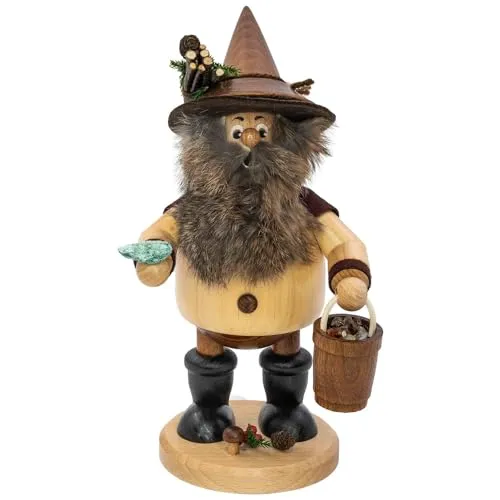 Räuchermännchen Waldwichtel Erzsammler, natur - 25cm - Original Erzgebirge Räuchermann - Drechselwerkstatt Uhlig
