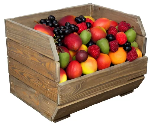 Küchenregal 40x33x30 cm in palisander Gemüsekiste Holzkiste Obstkiste