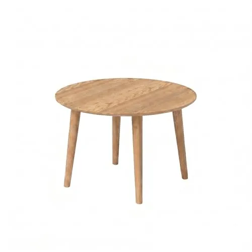 skølm Couchtisch Mjölnir aus Eiche Massivholz, Ø70 cm – Skandinavisches Design - Der skølm Couchtisch Mjölnir verbindet skandinavisches Design mit hochwertigem Massivholz. Seine runde Form und natürliche Eleganz machen ihn zum idealen Mittelpunkt für Ihr Wohnzimmer.