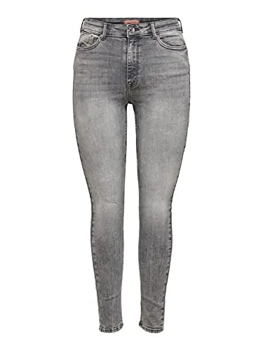 ONLY ONLPAOLA LIFE HW SKINNY AZG852 NOOS Medium Grey Denim - Stylische Skinny Fit Jeans mit High Waist, figurformendem, dehnbarem Material und praktischen 5 Taschen – ideal für einen modernen Look.