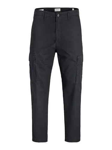 JACK & JONES Male Hose Relaxed Fit - Bequeme Relaxed Fit Hose mit mittlerer Taille, ideal für lässige Outfits. Hergestellt aus 98% Baumwolle und 2% Elasthan für angenehmen Tragekomfort.