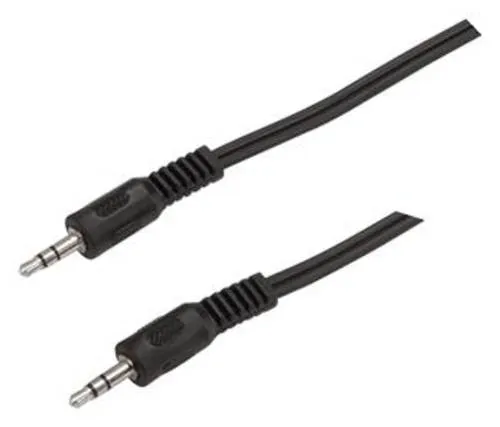 Bachmann 918.011 Klinke Audio Anschlusskabel [1x Klinkenstecker 3.5 mm - 1x Klinkenstecker 3.5 mm] 2.50 m Schwarz