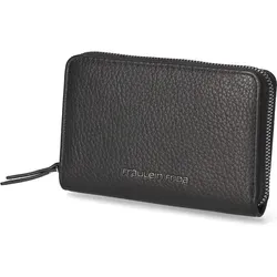 Fräulein Frida Damen Geldbörse/ Portemonaise/ Wallet Schwarz Synthetik - Schwarz