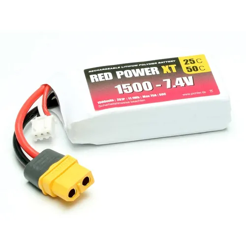 Red Power Modellbau-Akkupack (LiPo) 7.4 V 1500 mAh Softcase XT60