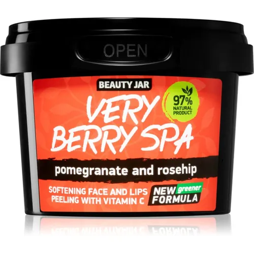 Beauty Jar Very Berry Spa Zuckerpeeling für zarte Haut für das Gesicht 120 g