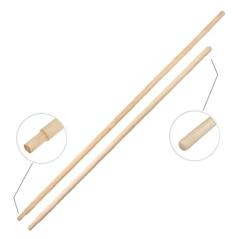 Prima-Online Besenstiel Besenstiel Holzstiel Laubrechenstiel Rechenstiel ohne Gewinde ∅28mm
